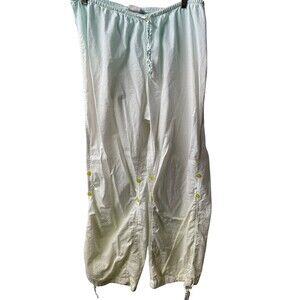 Etonne by Sarah Richards Woman PJ Pants womens Medium Cropped Pull On Cotton
